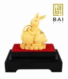 BAI GIFT PAJANGAN PATUNG SHIO KELINCI HOKI PATUNG KELINCI MODEL KERANJANG