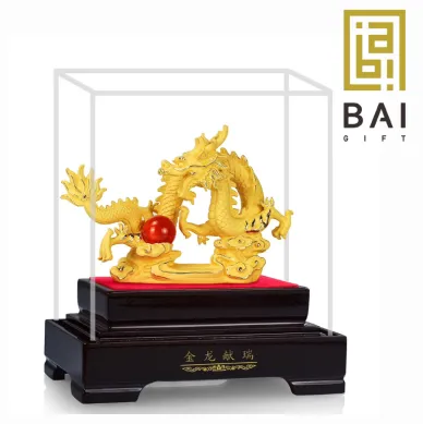 PATUNG SHIO ULAR TAHUN 2025 HAMPERS IMLEK TAHUN 2024 PAJANGAN SHIO NAGA BOLA KRYSTAL LAPIS EMAS 24K - EXTRA LARGE 2 ~blog/2023/11/24/27
