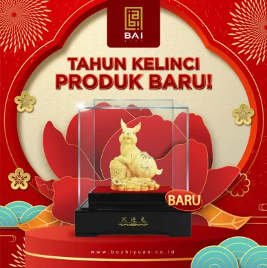 PATUNG SHIO ULAR TAHUN 2025 BAI GIFT HAMPERS IMLEK 2023 PATUNG SHIO KELINCI HOKI BERLAPIS EMAS 24K 2 ~blog/2023/3/13/c7c46bc9_3c4d_4e14_b37a_f41971c3201b