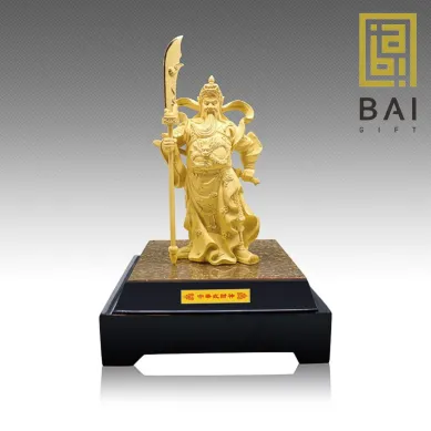 PATUNG SHIO ULAR TAHUN 2025 BAI GIFT PAJANGAN PATUNG DEWA KWAN KONG LAPIS EMAS 24K 3 ~blog/2023/3/15/5