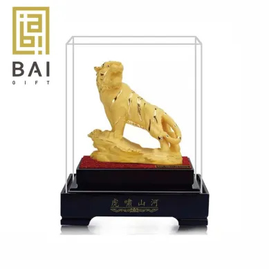 PATUNG SHIO ULAR TAHUN 2025 BAI GIFT PAJANGAN PATUNG SHIO MACAN LAPIS EMAS 24K SIZE L 2 ~blog/2023/3/16/gaitubao_
