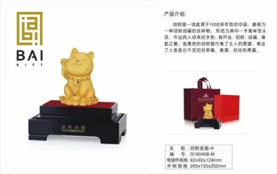 PATUNG SHIO ULAR TAHUN 2025 BAI GIFT PAJANGAN PATUNG LUCKY CAT LAPIS EMAS 24K 3 ~blog/2023/3/21/2