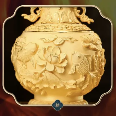 PATUNG SHIO ULAR TAHUN 2025 BAI GIFT PAJANGAN FENGSHUI PATUNG VAS BUNGA LAPIS EMAS 24K 4 ~blog/2023/3/21/vas_bunga_5