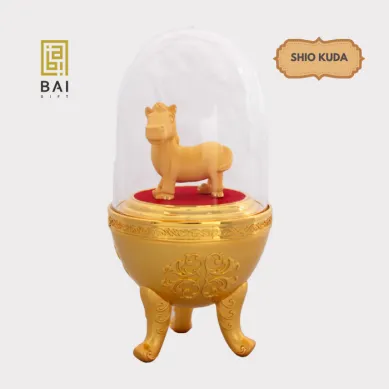 PATUNG SHIO ULAR TAHUN 2025 BAI GIFT PAJANGAN PATUNG SHIO KUDA MINI LAPIS EMAS 24K 1 ~blog/2023/3/27/7_patung_lapis_emas_lucu_shio_kuda_1