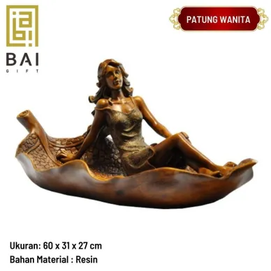 PATUNG SHIO ULAR TAHUN 2025 BAI GIFT PATUNG WANITA DUDUK DIATAS DAUN 1 ~blog/2023/3/28/0150ef05_b952_4d94_8a82_13f7cf17b4a8