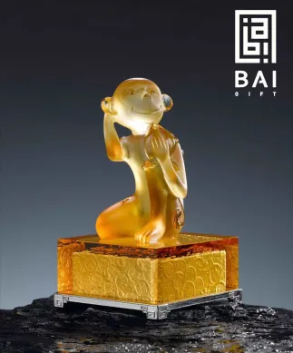 PATUNG SHIO ULAR TAHUN 2025 BAI GIFT PAJANGAN PATUNG KRISTAL SHIO MONYET CRYSTAL GLASIR PREMIUM 1 ~blog/2023/3/9/5