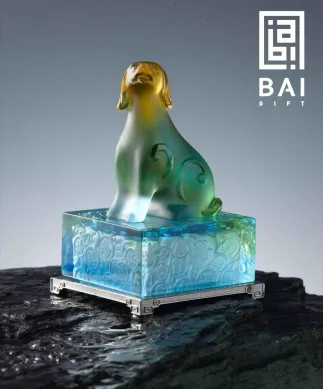 PATUNG SHIO ULAR TAHUN 2025 BAI GIFT PAJANGAN PATUNG KRISTAL SHIO ANJING CRYSTAL GLASIR PREMIUM 1 ~blog/2023/3/9/7