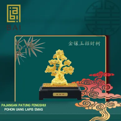 PATUNG SHIO ULAR TAHUN 2025 BAI GIFT PAJANGAN POHON UANG KOIN LAPIS EMAS 24K SIZE XL 3 ~blog/2023/3/9/_ruozhi