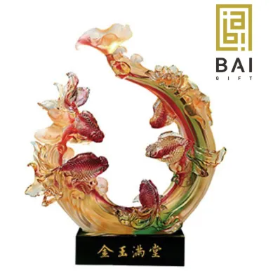 PATUNG SHIO ULAR TAHUN 2025 BAI GIFT PAJANGAN PATUNG IKAN MAS KOKI FENGSHUI BAHAN CRYSTAL PREMIUM  3 ~blog/2023/3/9/ikan_krystal_koi_2