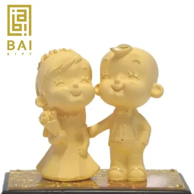 PATUNG SHIO ULAR TAHUN 2025 BAI GIFT PAJANGAN PATUNG PENGANTIN LAPIS EMAS EMAS 24K 1 ~blog/2023/5/11/pengantin_1