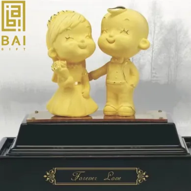 PATUNG SHIO ULAR TAHUN 2025 BAI GIFT PAJANGAN PATUNG PENGANTIN LAPIS EMAS EMAS 24K 2 ~blog/2023/5/11/pengantin_4
