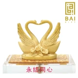 BAI GIFT PATUNG SEPASANG ANGSA LAMBANG KEHARMONISAN