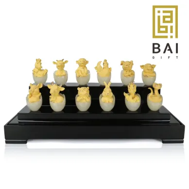 PATUNG SHIO ULAR TAHUN 2025 BAI GIFT 1 SET PAJANGAN PATUNG 12 SHIO BABY BORN LAPISAN EMAS 24K 1 ~blog/2023/6/19/8