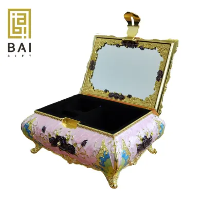 PATUNG SHIO ULAR TAHUN 2025 BAI GIFT BOX JEWELRY ENAMEL KOTAK PERHIASAN & AKSESORIS - PINK 3 ~blog/2023/9/1/9
