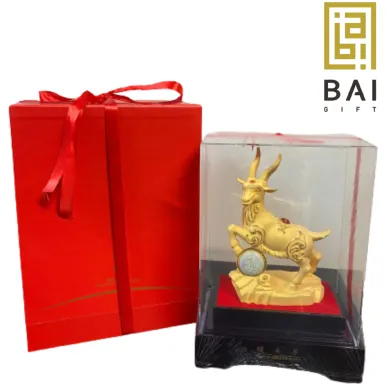 PATUNG SHIO ULAR TAHUN 2025 Pajangan Patung Shio Kambing / Domba Lapis Emas 24k 1 ~blog/2024/3/25/id_11134207_7qukx_li2sk1831b4g7c