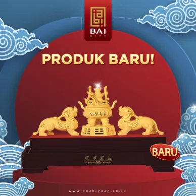 PATUNG SHIO ULAR TAHUN 2025 BAI GIFT PAJANGAN PATUNG FENGSHUI SEPASANG PIXIU LAPIS EMAS 24K - L 1 ~blog/2024/3/25/sepasang_pixiu