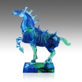 BAI GIFT PAJANGAN PATUNG SHIO KUDA CRYSTAL LIULI MINIATUR KUDA