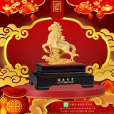 BAI GIFT PATUNG SHIO KUDA BERDIRI DIATAS GUNUNG PAJANGAN SHIO KUDA 