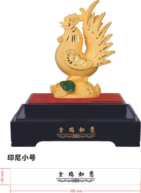 PATUNG SHIO ULAR TAHUN 2025 BAI GIFT PATUNG SHIO AYAM GIOK LAPIS EMAS 24K - MEDIUM 2 ~blog/2025/4/28/ayam_giok_2