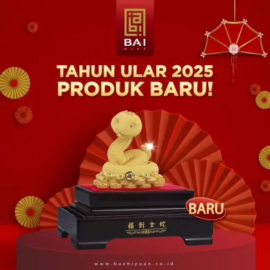 PATUNG SHIO ULAR TAHUN 2025 BAI GIFT PATUNG SHIO ULAR LAPIS EMAS SIZE SMALL 1 ~blog/2025/4/28/image_20241210091032