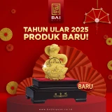 BAI GIFT CHINESE NEW YEAR GIFT PAJANGAN SHIO ULAR EMAS  MEDIUM