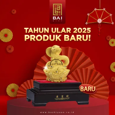 PATUNG SHIO ULAR TAHUN 2025 BAI GIFT CHINESE NEW YEAR GIFT PAJANGAN SHIO ULAR EMAS - MEDIUM 1 ~blog/2025/4/28/image_20241210091057