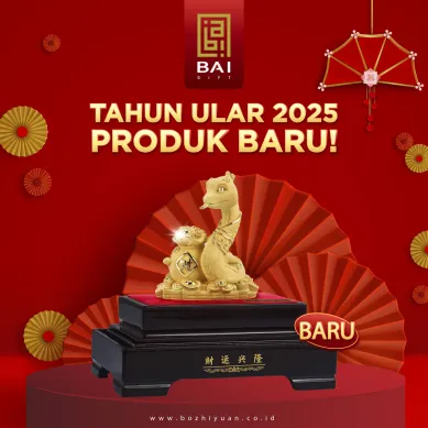 PATUNG SHIO ULAR TAHUN 2025 BAI GIFT 1 SET HAMPERS IMLEK 2024 HIASAN PATUNG SHIO ULAR LAPIS EMAS 24K 4 ~blog/2025/4/28/image_20241210091104