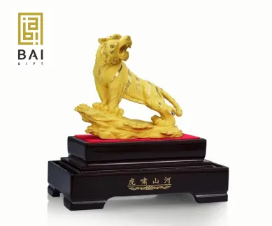 PATUNG SHIO ULAR TAHUN 2025 BAI GIFT PATUNG SHIO MACAN LAPISAN EMAS 24K PAJANGAN SHIO HARIMAU HOKI 2 ~blog/2025/5/7/
