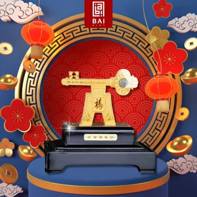 PATUNG SHIO ULAR TAHUN 2025 BAI GIFT PAJANGAN FENG SHUI KUNCI SUKSES LAPIS EMAS 24K 1 ~blog/2025/6/3/20