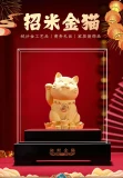 BAI GIFT PAJANGAN PATUNG LUCKY CAT LAPIS EMAS 24K