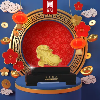 PATUNG SHIO ULAR TAHUN 2025 BAI GIFT PAJANGAN SAYUR SAWI HOKI LAPIS EMAS 24K 1 ~blog/2025/6/4/28